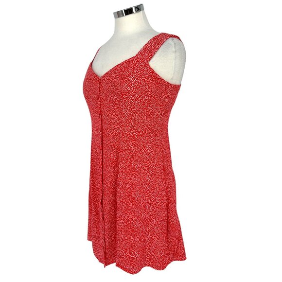 & Other Stories Red Floral Sleeveless Mini Summer Dress Size 10 - Picture 6 of 13